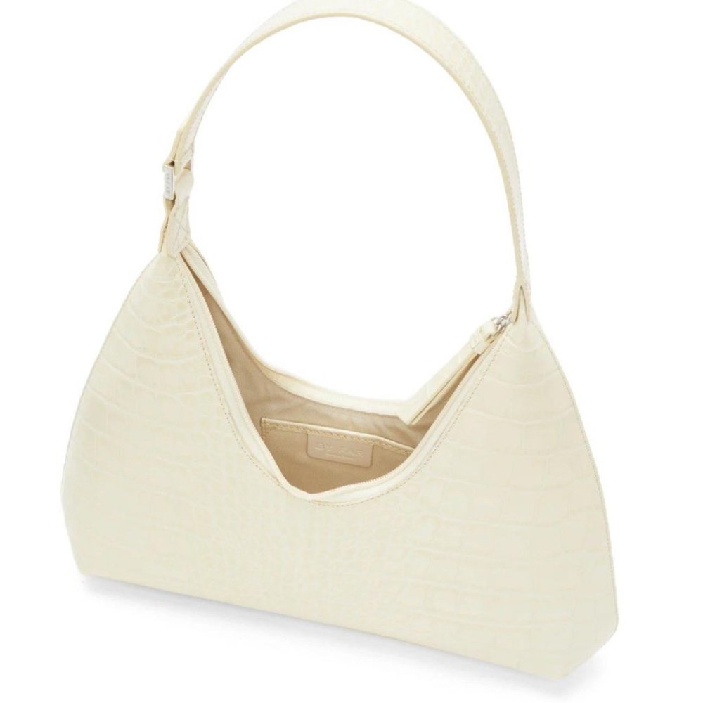BY FAR Off-White Croc Amber Bag - Picture 4 of 8